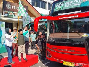 Cak Imin Lepas 1.200 Peserta Mudik Lebaran Gratis PKB ke Jateng dan Jatim