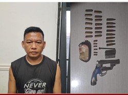 Pengedar Narkoba di Muba Ditangkap Polisi, Senpi dan 21 Amunisinya Disita