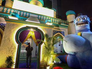 Pos Mudik Gadog Hadir dengan Konsep Unik Bertema Aladin