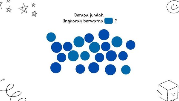 Ada Dua Warna Lingkaran di Gambar Ini, Berhasil Menghitung yang Diminta Berarti Jago