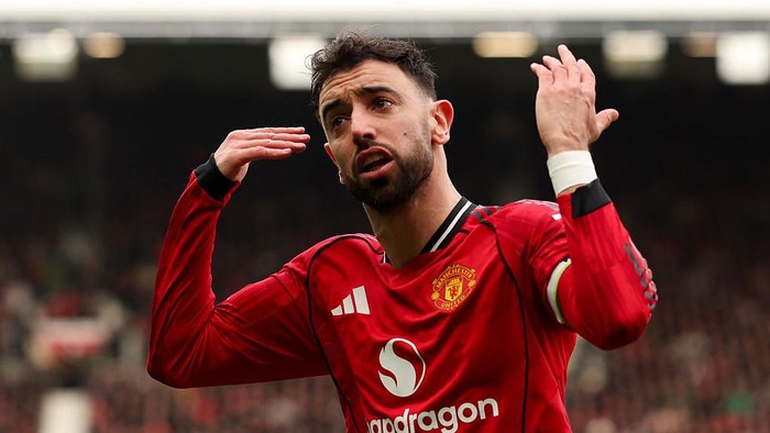 Gelandang MU Bruno Fernandes.