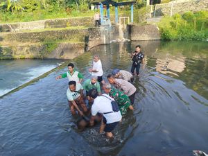 Mayat Pria Tanpa Identitas Mengapung di Sungai Lombok Barat