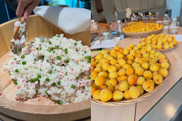 Potret sajian makanan di rumah Min Hyo Rin.