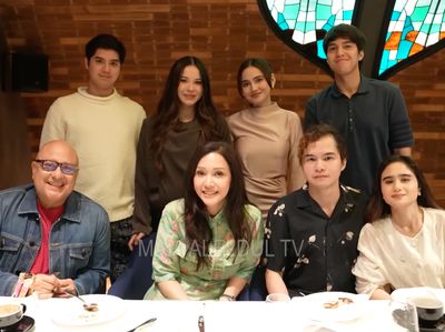 Foto Maia Estianty Bukber Bareng Anak-Calon Mantu, Ada Bumil & Calon Manten