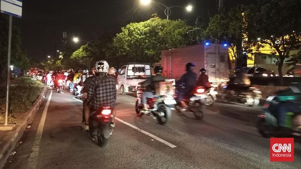 Pemudik Motor Mulai Ramai Menuju Ciwandan, Selasa, 17 Maret 2026.