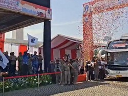 Pramono Lepas 744 Bus Mudik Lebaran Gratis, Diikuti 34 Ribu Warga