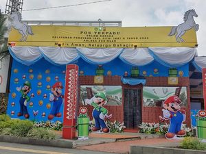 Intip Fasilitas Pos Polisi Mario Bros Kuningan untuk Pemudik