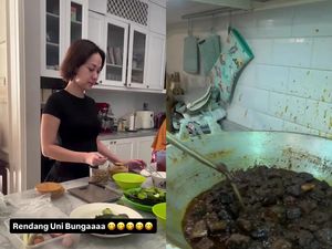 BCL Turun ke Dapur! Masak 7 Kg Rendang hingga 6 Jam Buat Lebaran