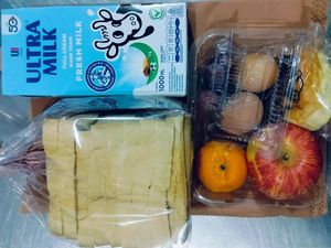 SPPG Samalewa Bagi MBG di SMKN 2 Pangkep Sampai Malam gegara Susu Langka