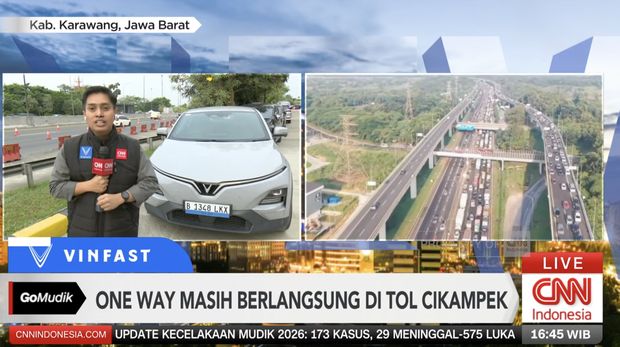 Pantauan One Way di gerbang tol Cikampek Utama