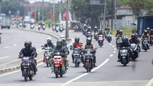Pemudik Motor Dominasi Arus Mudik di Jalur Pantura Indramayu