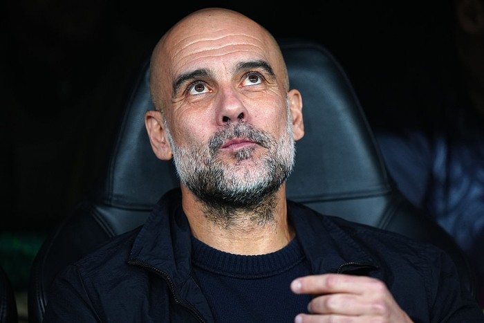 Manchester City manager Pep Guardiola before the UEFA Champions League round of sixteen, first leg match at the Bernabeu, Madrid. Picture date: Wednesday March 11, 2026. (Photo by Bradley Collyer/PA Images via Getty Images)