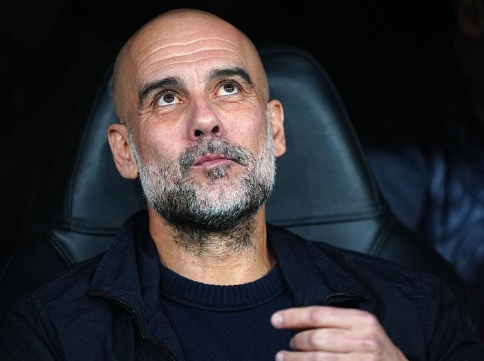 Manchester City manager Pep Guardiola before the UEFA Champions League round of sixteen, first leg match at the Bernabeu, Madrid. Picture date: Wednesday March 11, 2026. (Photo by Bradley Collyer/PA Images via Getty Images)