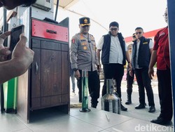 Pastikan Tak Ada BBM Oplosan di Momen Mudik, Polres Gresik Sidak SPBU