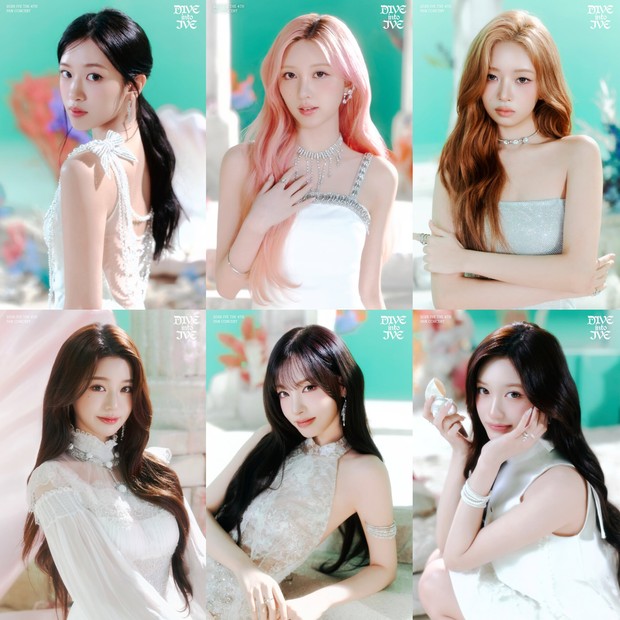 IVE memacarkan kecantikan memesona dalam poster konser 'DIVE into IVE' yang mengusung konsep kerajaan bawah laut.