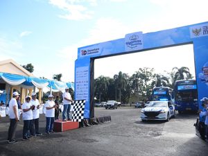 Antuasia Puluhan Warga Lampung Nikmati Program Mudik Gratis dari PTPN I