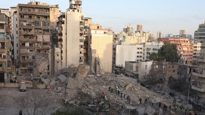 Serangan Israel Rusak Bangunan di Beirut Tengah