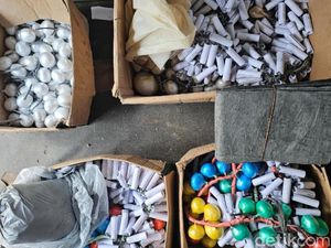 Pabrik Mercon-Balon Udara di Pamekasan Dibongkar, 1 Ditangkap 4 Buron