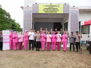 Kapolres Kediri Kota Cek Pospam, Pastikan Personel Siap Amankan Mudik