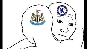 Meme Kocak Newcastle Dipeluk Chelsea yang Senasib Kena Bantai