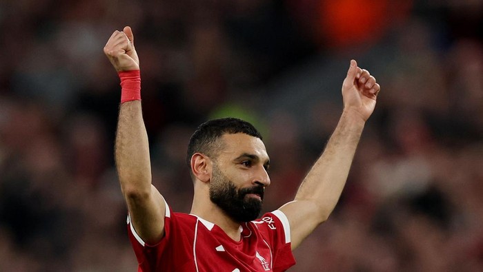 Winger Liverpool Mohamed Salah sudah 50 gol di Liga Champions.