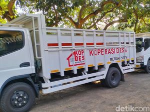 10 Truk Koperasi Merah Putih Tiba di Pamekasan, Siap Disalurkan ke Desa