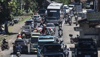 Potret Arus Mudik Jalur Selatan Garut Ramai Lancar