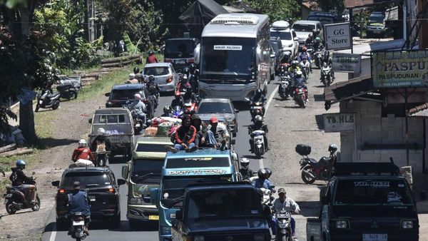 Potret Arus Mudik Jalur Selatan Garut Ramai Lancar