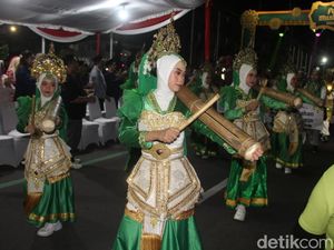 Semarak Festival Patrol Takbiran di Kota Kediri Angkat Musik Tradisional