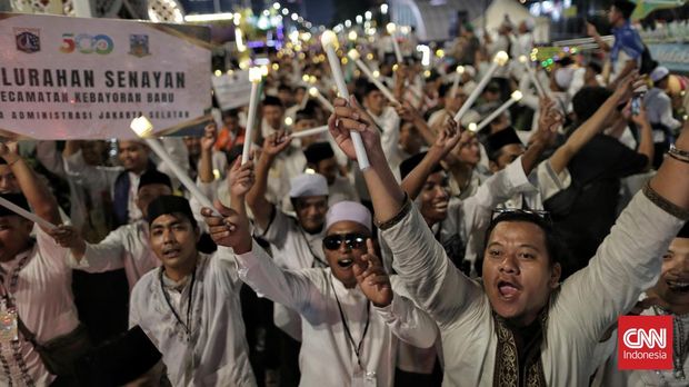  Rhythm of Fountain' di kawasan Bundaran Hotel Indonesia. Jakarta, Jumat, 20 Maret 2026. (CNN Indonesia/Adhi Wicaksono)