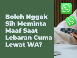 Hukum Minta Maaf Lewat WA Saat Lebaran