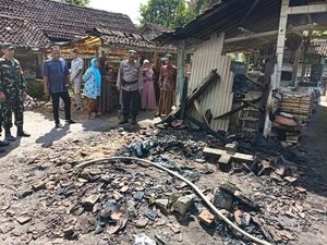 Tragis Wanita Tewas dalam Gudang yang Terbakar di Galur Kulon Progo