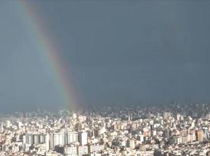 Video: Pelangi Ganda di Langit Pagi Beirut Setelah Malamnya Diserang Israel