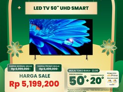 LED TV 50 Inch UHD Smart Rp 5,1 Juta di Transmart Full Day Sale