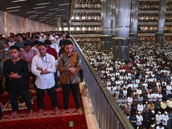 Menag Ungkap 500 Ribu Lebih Jemaah Salat Id di Masjid Istiqlal Pagi Ini
