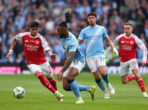 Final Carabao Cup: Ketat! Arsenal Vs Man City Imbang di Babak Pertama