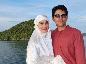Cerita Luna Maya Lebaran Perdana Usai Nikah, Salat Id di Raja Ampat