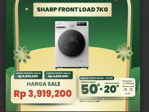 Mesin Cuci Front Load Anjlok Harganya di Transmart Full Day Sale