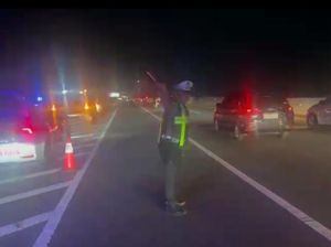 Tol Nganjuk Arah Surabaya Sempat Padat Imbas Kecelakaan