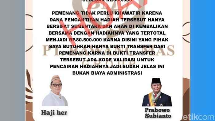 Pamflet penipuan mencatut nama Sultan Madura Haji Her.