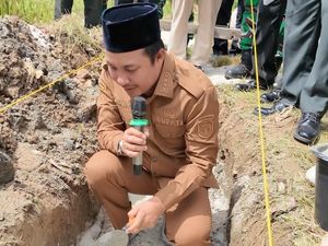 Bupati Luwu Utara Groundbreaking Masjid Panglima TNI Agus Subiyanto dan Ponpes