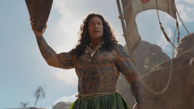 Dwayne Johnson as Maui in Disney's live-action MOANA. Photo courtesy of Disney. © 2026 Disney Enterprises, Inc. All Rights Reserved.