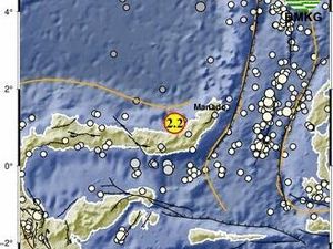 Gempa M 2,2 Guncang Lolak Bolaang Mongondow, Kedalaman 3 Km