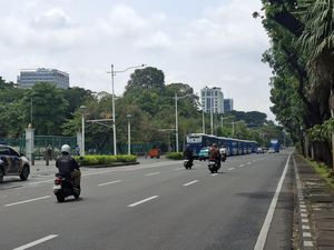 Usai Ditindak Dishub, Tak Ada Lagi Parkir Liar di Kawasan Monas Siang Ini