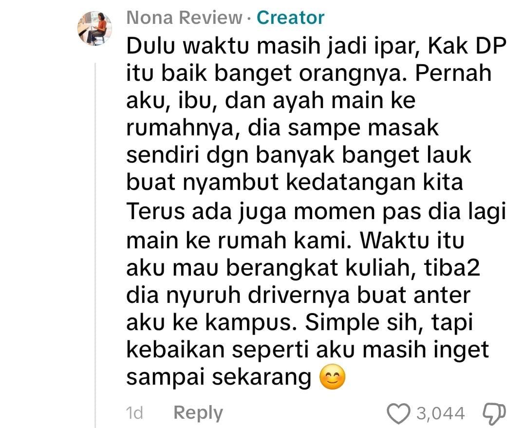 Komentar Adik Adli Taher