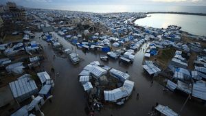 Hujan Deras Perparah Kondisi Pengungsi di Gaza