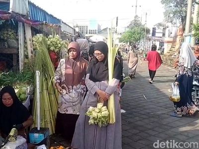 Warga Pasuruan Mulai Berburu Janur untuk Lebaran Ketupat