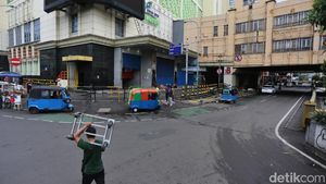 Potret Tanah Abang Masih Sepi Pascalebaran