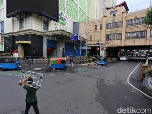 Potret Tanah Abang Masih Sepi Pascalebaran