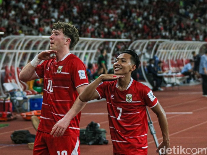 Timnas Indonesia menaklukkan Saint Kitts and Nevis dalam laga uji coba internasional di Stadion Gelora Bung Karno, Jakarta, Jumat (27/3/2026) malam.